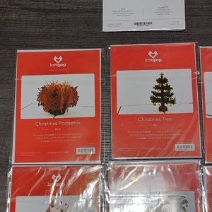 Set of 6 Lovepop Holiday Cards with set of Snowflake Gift Tags